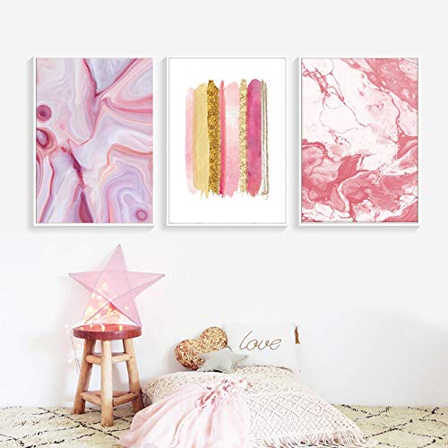 Tableaux mur pour salon chic decoration moderne graffiti rose argent loft urbain contemporain