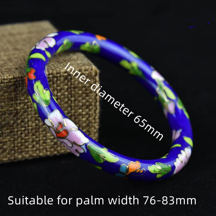 Pulseras de cloisonné pulidas de cobre esmaltado hechas a mano 3