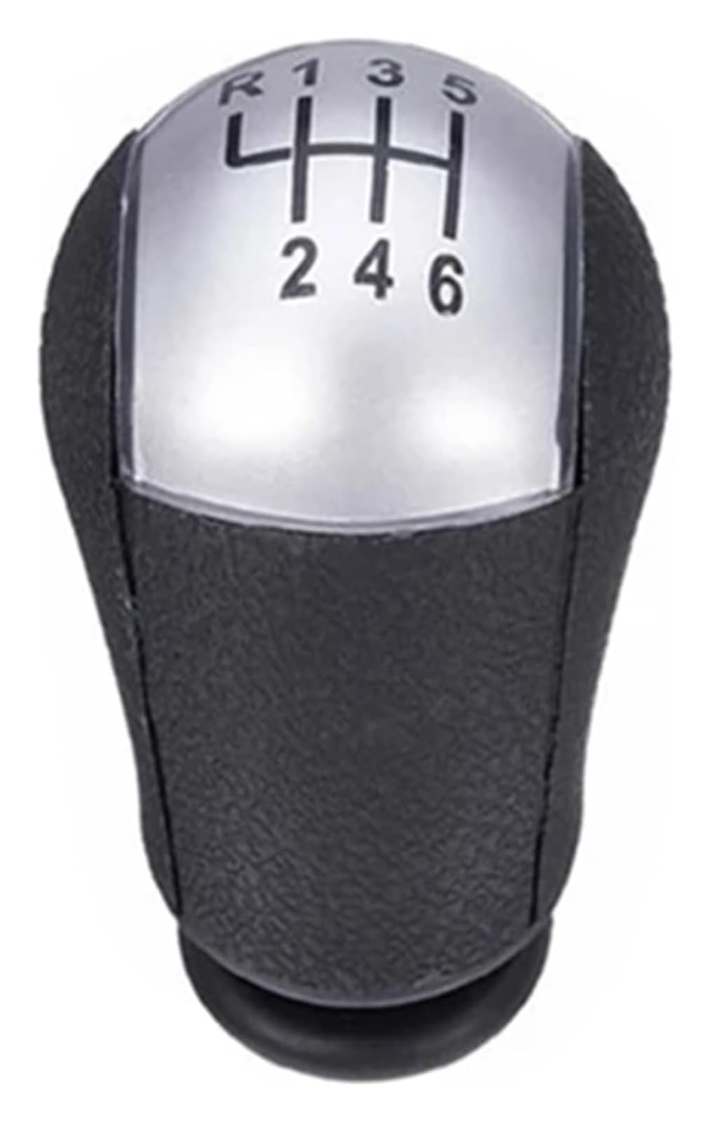 UTONGMU Manual Gear Shift Knob for Focus for Mondeo MK2 MK3 S-MAX C-MAX for Mustang for Fiesta Car Gear Shift Knob Shifter Lever Stick(6 Speed Silver Knob)