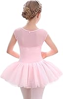 Vista 3 de Stelle Leotardos de ballet para niñas, leotardo con falda tutú, vestido de tutú para baile (niño pequeñogrande)