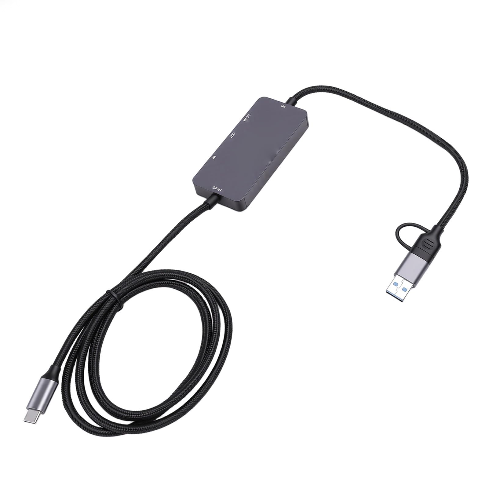 Karta Przechwytywania Wideo, Interfejs Multimedialny HD i Zewnętrzna Karta Nagrywania z Wejściem Typu C, Urządzenie Przechwytujące USB A/C 4K 60 Hz do Przesyłania Strumieniowego, Gier i