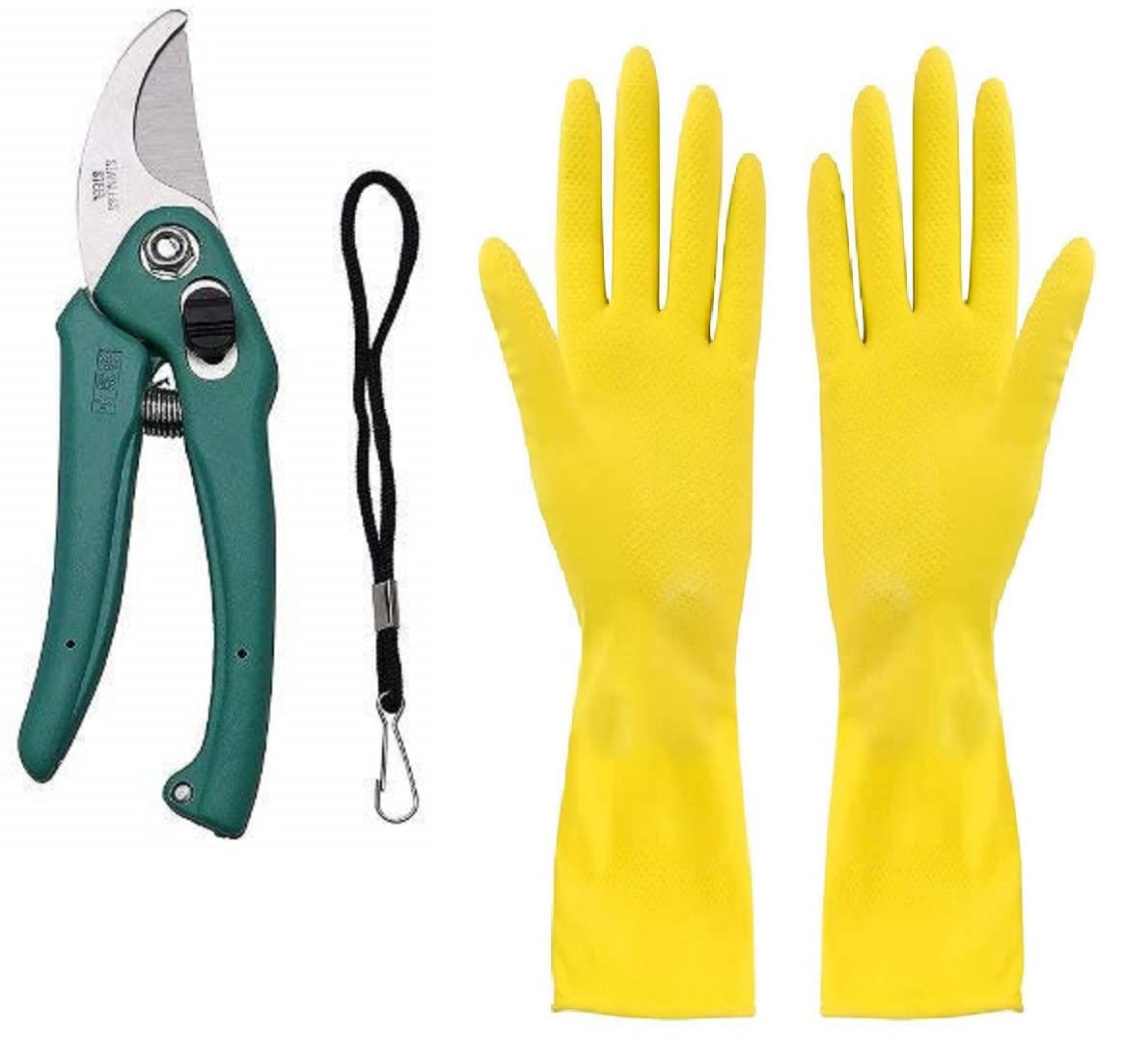 DEBs CARE Heavy Duty Professional Gardening Shears/Cutter/Grass Shears with Free One Pair Hand Gloves (B0BFJF5SPS) Amazon Price History, Amazon Price Tracker