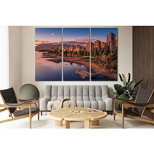 Impression sur toile Vancouver pour l'ambiance feutrée de votre salon