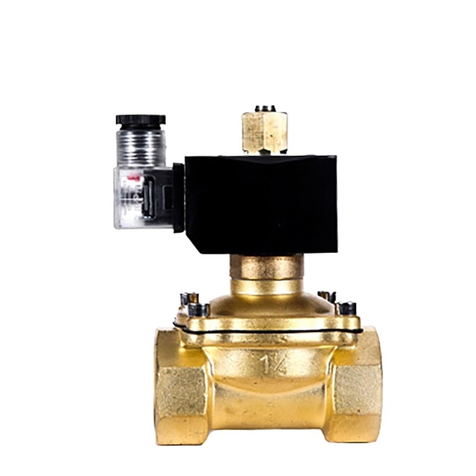 Iusezromar 1 3/4" /2" " 2" Brass Normally Open Solenoid Valve(1",Npt_240vac)