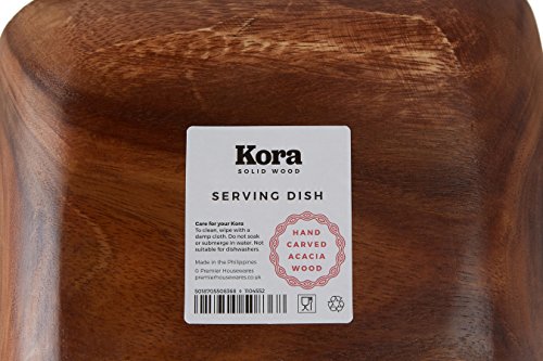 Premier Housewares 1104552 Acacia Wood 4 Section Square Serving Dish, 5 x 20 x 20 cm Brown - Image 6