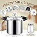Kritkin 24qt Pressure Cooker with 6 Mason Jars, 6 Canning Supplies with Pressure Panner Stainless Steel Steam Rack Gauge for Canning, Silver