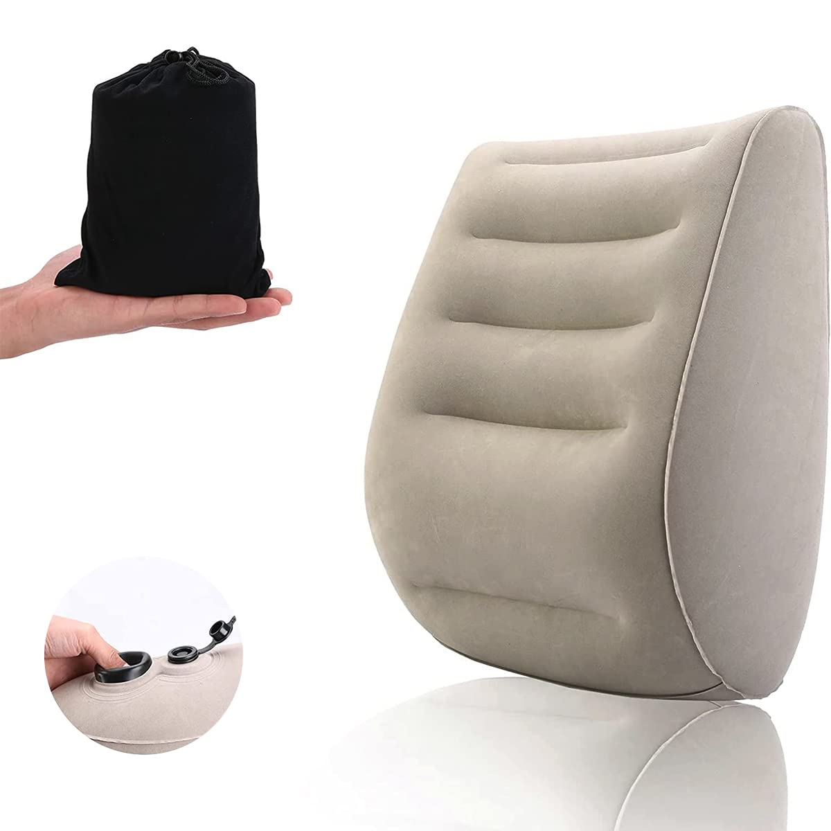 PALAY® Inflatable Travel Pillow, Portable Inflatable Back Support