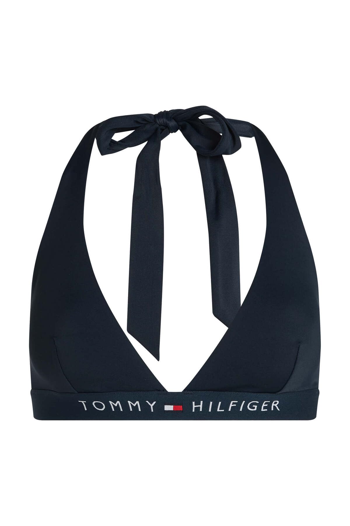 TOMMY HILFIGER Damski HALTER RP UW0UW05813, niebieski, M, Niebieski (Dark Night Navy), M