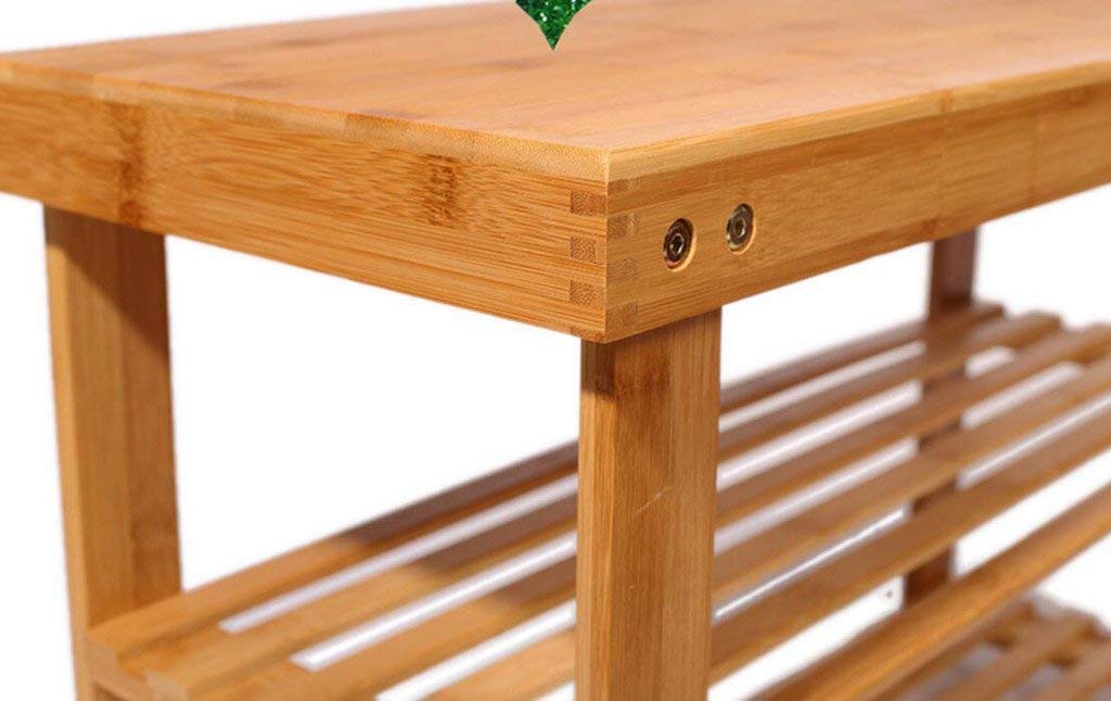 Bambusowy stojak na buty DIY wielofunkcyjne przechowywanie butów kreatywny 50 cm prosty design idealny do nizowania obuwia oszczędzające miejsce rozwiązanie do domu