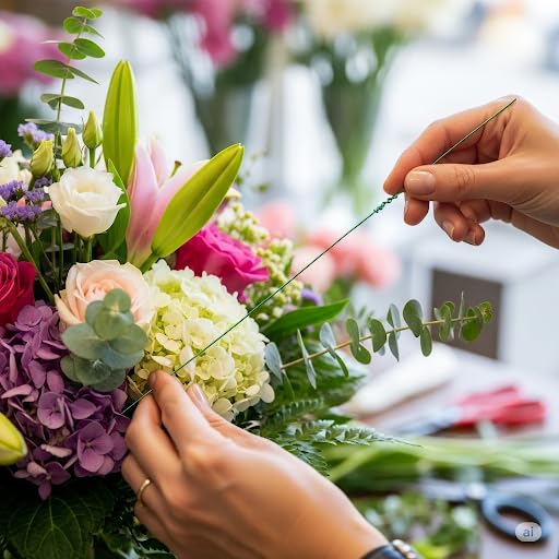 Miniatura 9 de Alambre floral de 18 pulgadas (calibre 16) - 220 piezas compra a granel - caja de cantidad al por mayor. Alambre de tallo de floristería para bodas,