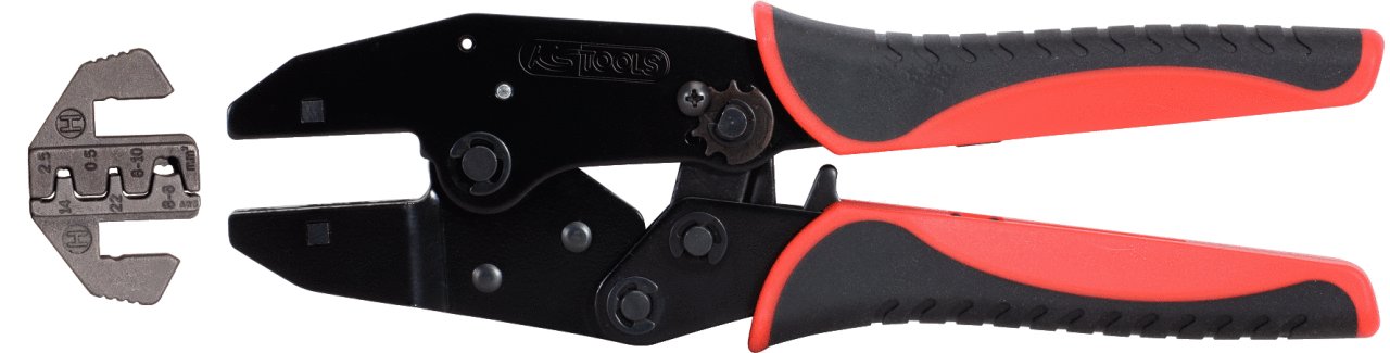 KS Tools 115.1495 Crimpadora Para Terminales De Cuchilla Angulares