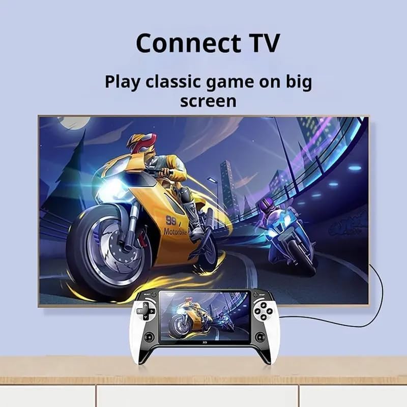 Miniatura 4 de X9 Retro Game Console 20000+ juegos 64GB portátil con pantalla IPS - Salida de TV y diseño portátil para niños y adultos