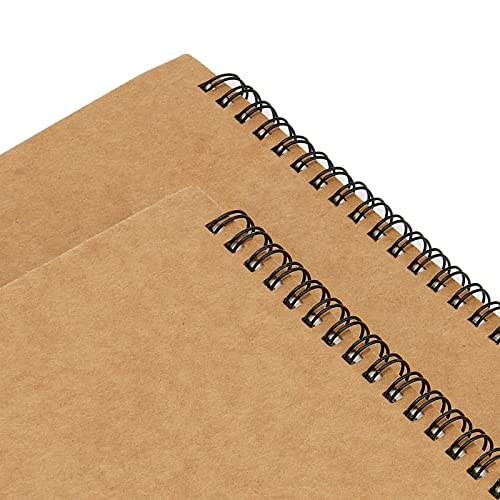 KEILEOHO 5 PCS A3 Landscape Sketchbook, 30 Pages/60 Sheets 160gsm A3 Drawing Pad, Spiral Sketchbooks for Home Office - Image 3