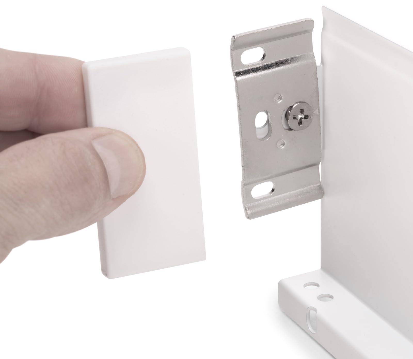 Cajón de cocina blanco moderno de 500 mm, almacenamiento elegante con bordes finos