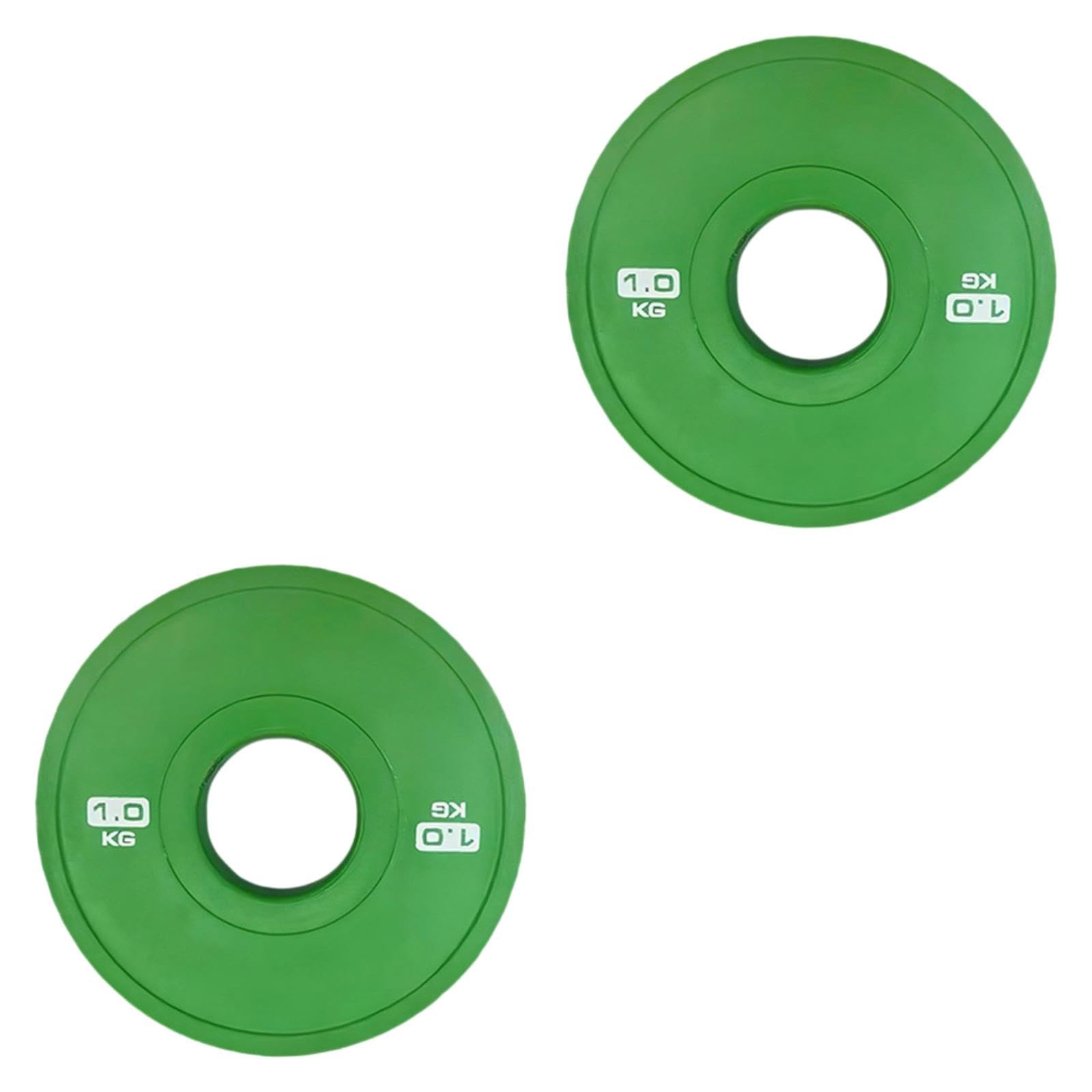 2 Discos de Pesas para Barra de 5 Cm, ​​Multifuncionales, de 0,5 Kg, Color