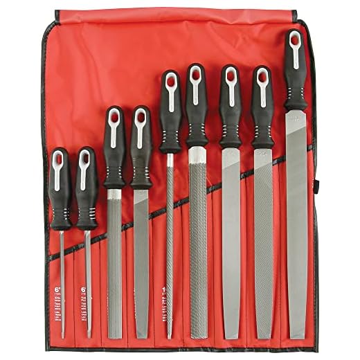 Nicholson 9 Piece Hand File Set with Ergonomic Handles, American Pattern