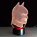 7 Couleurs Changeantes 3D Illusion Led Veilleuse Batman Super Hero Lampe Comme Chambre À Coucher Outre Lamparas Pour Enfants Enfants Lampe De Table