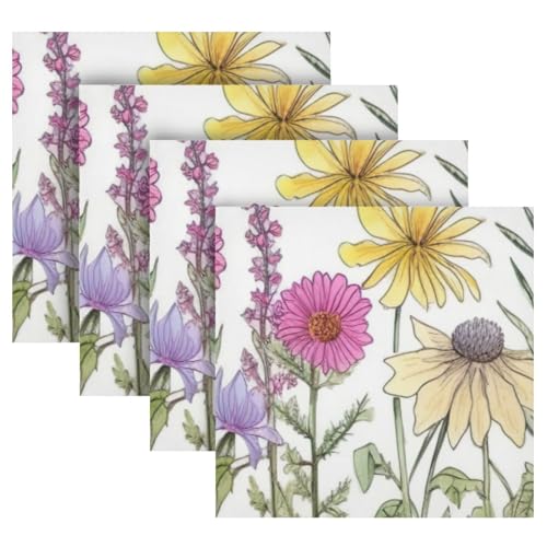 Servilletas de Tela Wild Flower Set x6 miniatura 5