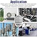 PercyEffie 30pcs 1/2 Inch Liquid Tight Connector, Bulk Conduit Connectors PVC Electrical Conduit Fittings Straight 180 Degree Flexible for Home Outdoor Tubes Tools, Grey