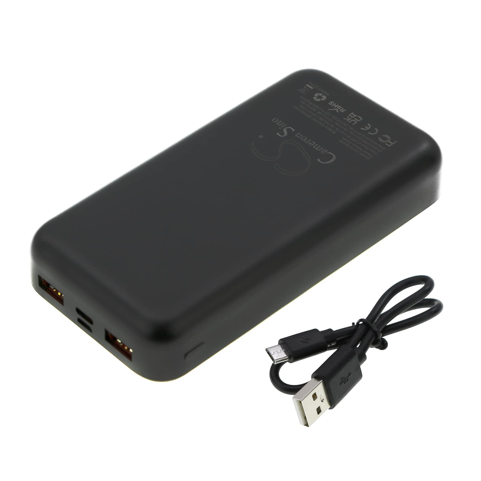 Cargador USB C portátil de 20000mAh Powerbank con 22.5W PD QC 3.0 Carga rápida para Baterías Recargables Externas Enchufe con indicador LED, tres salidas y dos entradas para, Android, etc