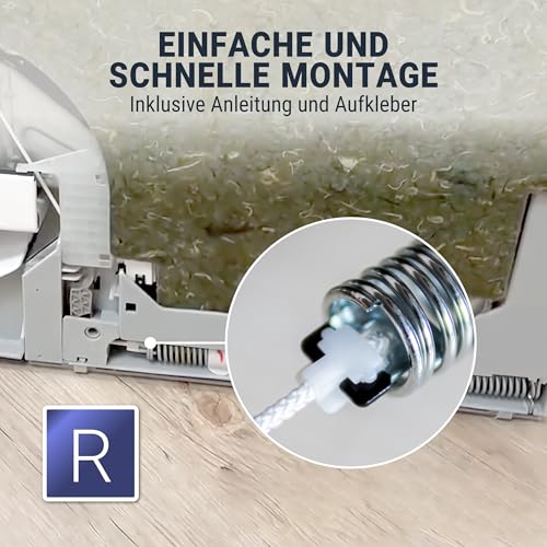 Türscharnierfedern Türfedern Spülmaschine wie 00754869 Reparatursatz mit Seilzügen für Geschirrspüler für Bosch,Siemens,Neff Farbcode Schwarz