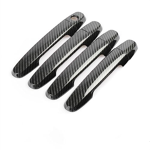 Couvercle poignée voiture fiber carbone chromé pour Toyota Prius décor extérieur haut de gamme