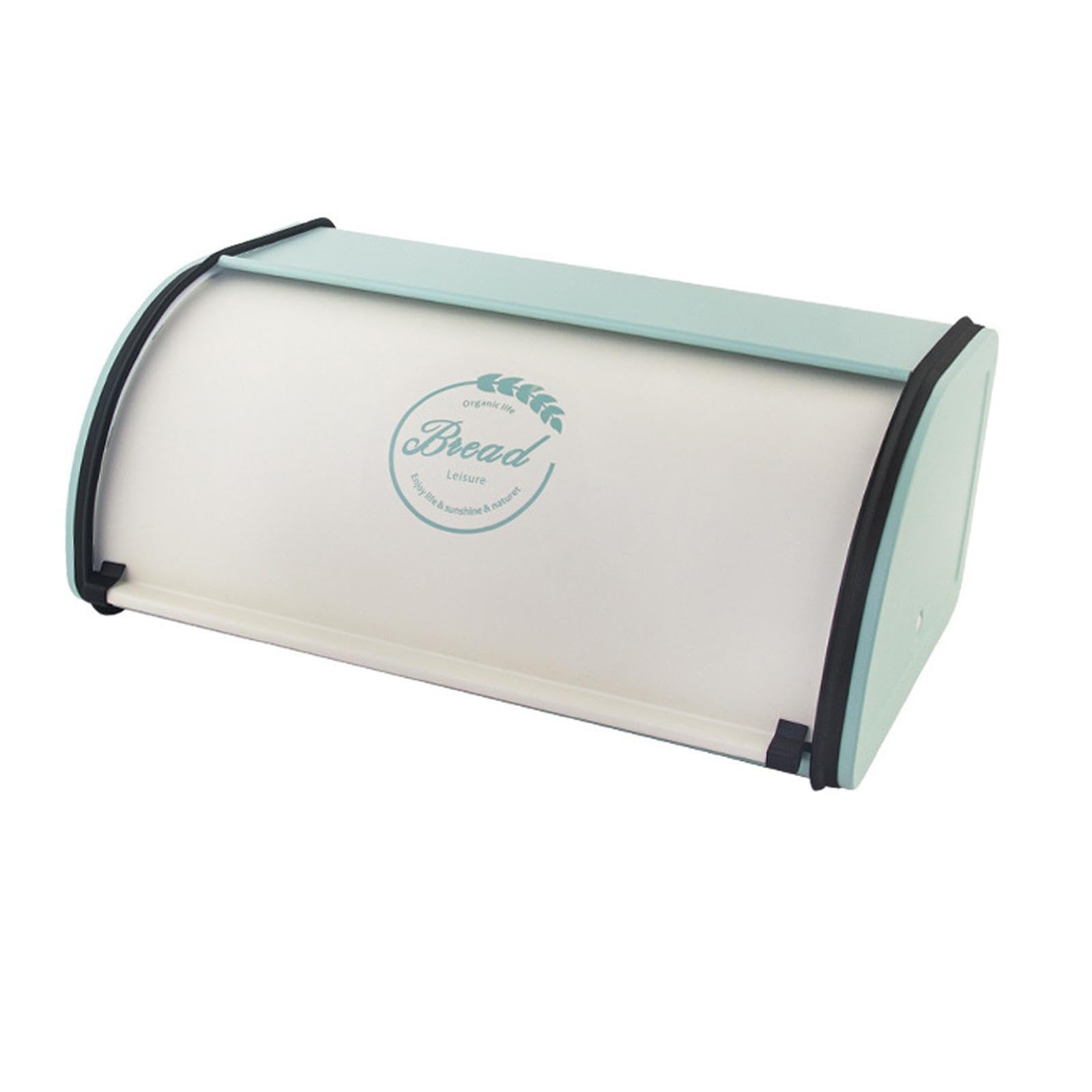 Puxzyax White Green Classy Retro Storage Containers Sturdy Bread Bins Organizing Snacks In Restaurant Environments Household Snack Organizer Boxes Countertop Pantry Etc. L