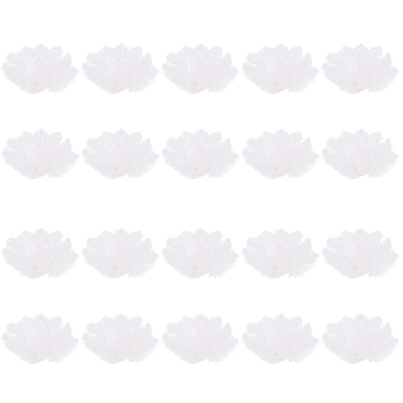 Plume d'autruche blanche 20-25cm pour créer des souvenirs magiques de votre mariage