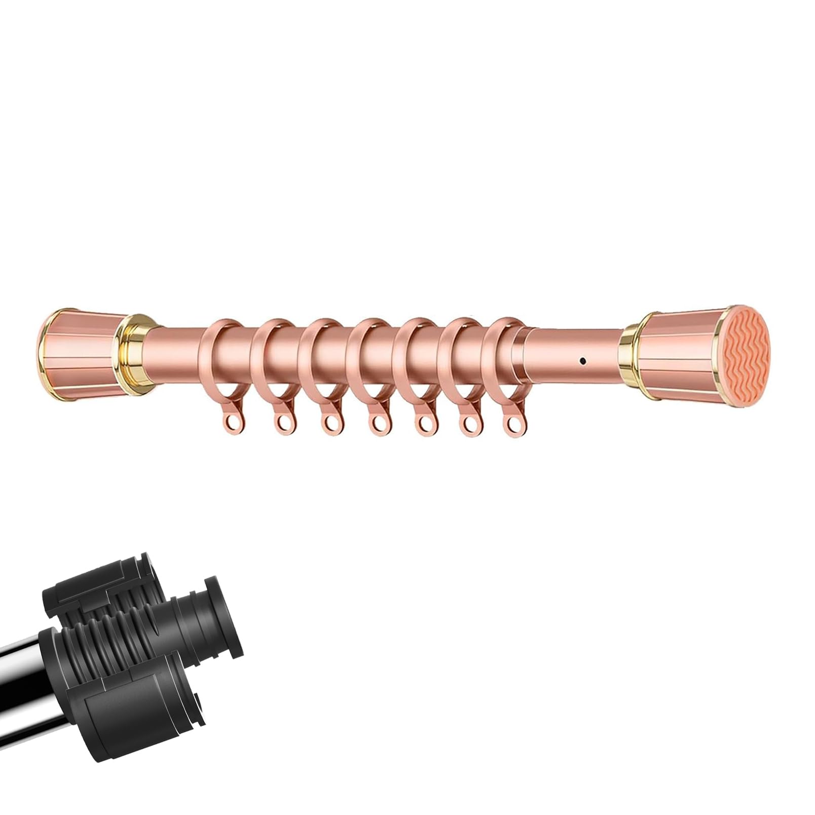 GLDYTVF Extendable Shower Curtain Rod 2.13.0m Adjustable NoDrill Shower Pole Durable and Easy Installation Perfect for Bathrooms Modern Design SpaceSaving Solution
