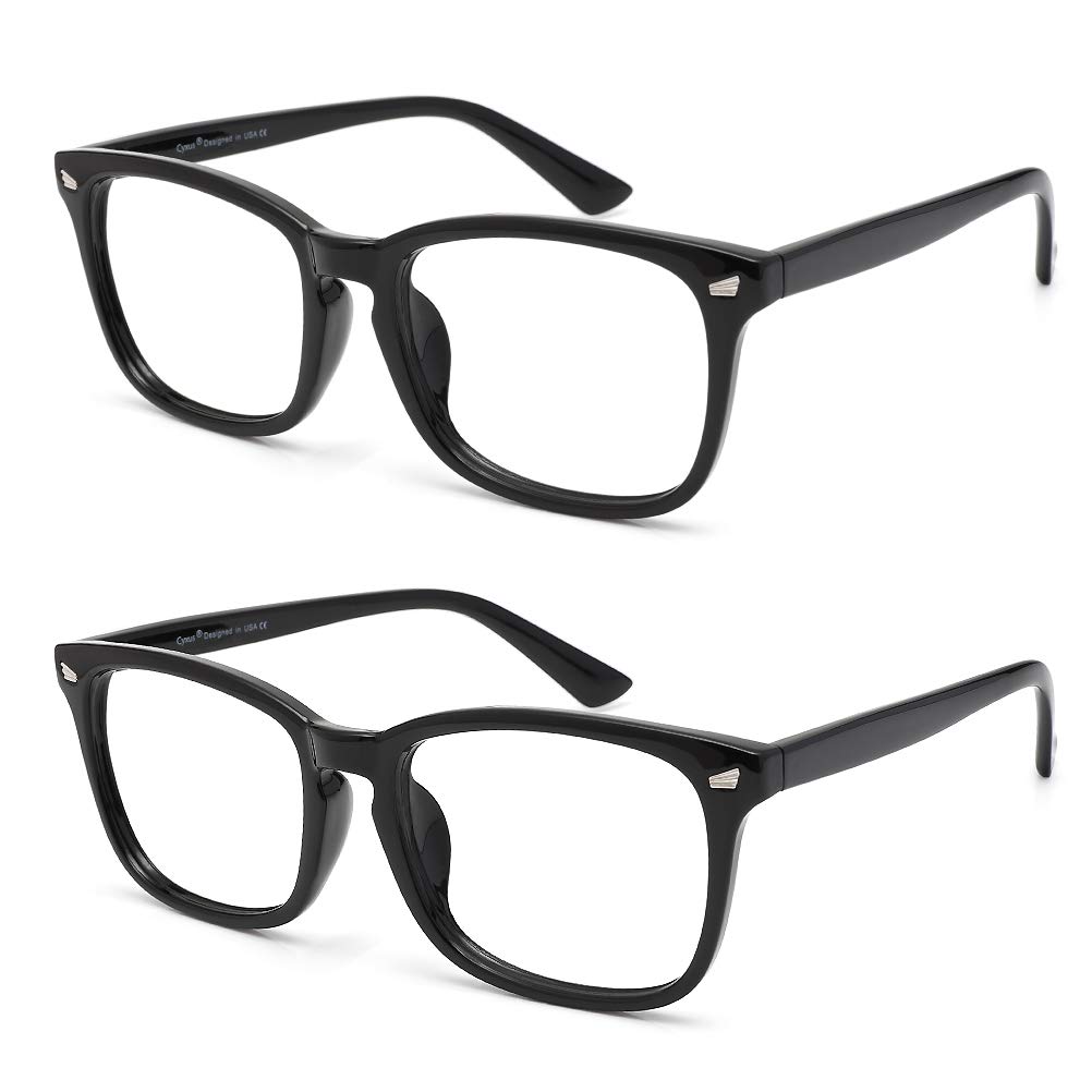 Cyxus Filtro luce blu occhiali da uomo e donna senza montatura per occhiali da gioco per PC TV Tablet