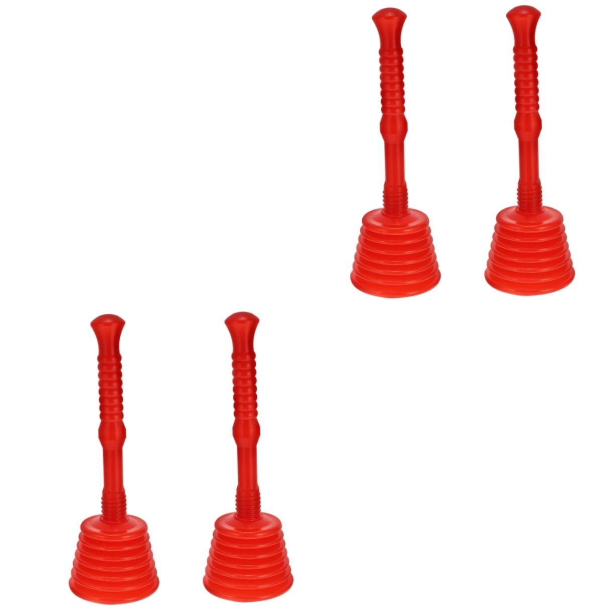 TOPBATHY 4pezzi Sturalavandini Gomma con Manico Ergonomico per Pulizia di Scarichi e Tubature Casa e Ufficio