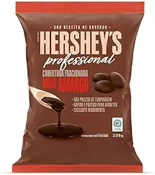 Cobertura Fracionada Sabor Meio Amargo Hershey'S Professional (Formato Moeda) - 2,01Kg (a embalagem pode variar)