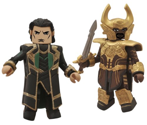 Diamond Select Toys Marvel Minimates: Thor 2: Series 53 Loki and Heimdall Action Figure, 2-Pack