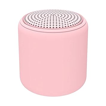 AUGEN TWS Mini Bluetooth Speaker with in Built Mic, 3W Output, Deep Bass, 4-5H Playtime with 400mAH, Bluetooth 5.0, HD Sound Ultra Portable Wireless Speaker - Pink