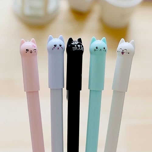 Miniatura 4 de Lindo bolígrafo para gatos de 0020in bolígrafos kawaii de gel bolígrafos japoneses negros para suministros escolares de oficina accesorios Kawaii