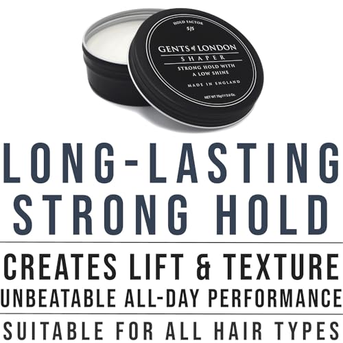 GENTS OF LONDON Hair Shaper Wax For Men, Strong Hold, Adds Texture 75g GENTS OF LONDON Hair Shaper Wax For Men, Strong Hold, Adds Texture 75g
