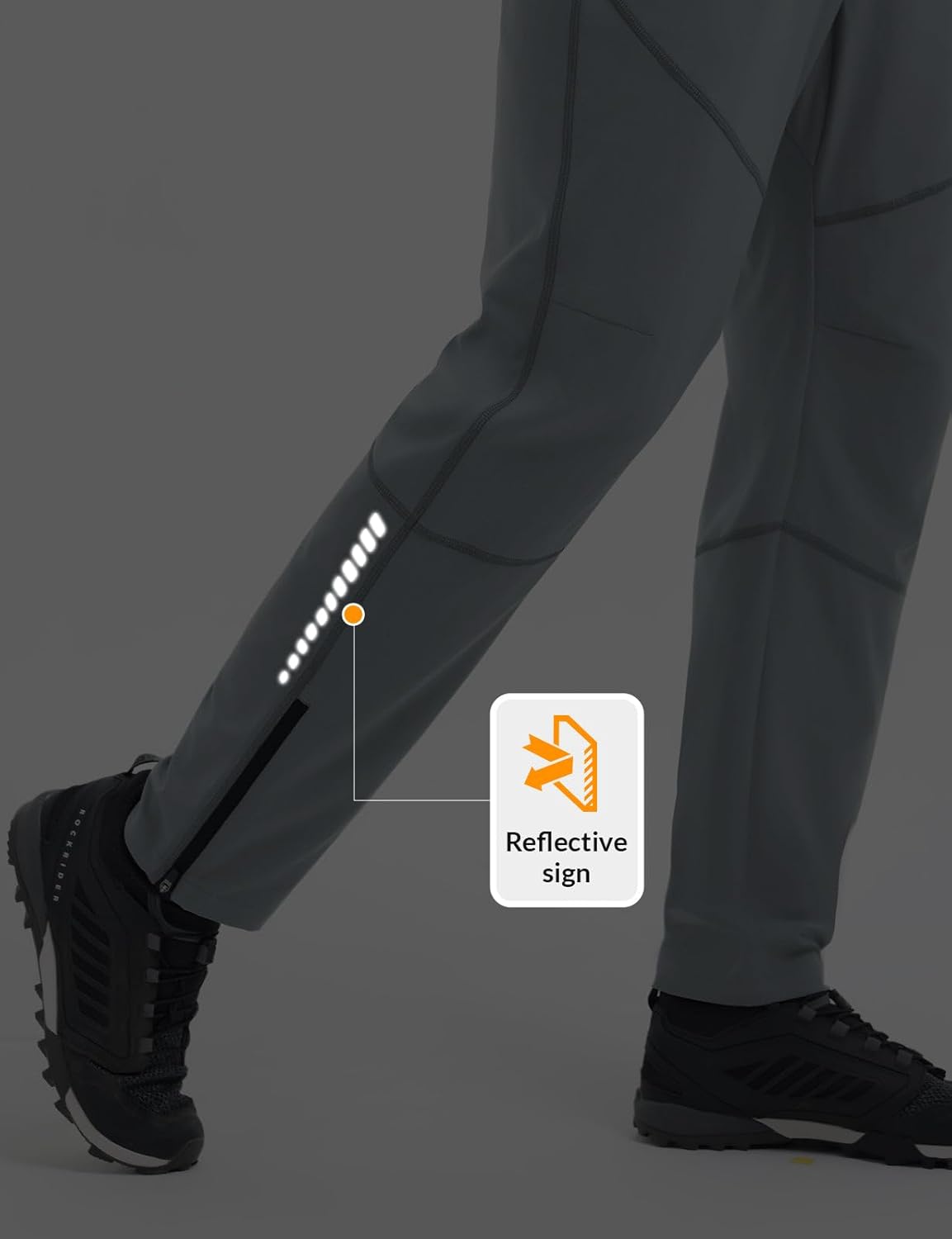 baleaf Men's Mountain Bike Pants Water Resistant Quick-Dry Hiking Pant Lightweight MTB Bicycle Cycling Outdoor - Image 7