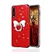 Produktbild Misstars Glitzer Hülle für Huawei P20 Pro Rot, Bling Pailletten Weiche TPU Silikon Handyhülle Anti-Rutsch Kratzfest Schutzhülle mit Schmetterling Ring Ständer für Huawei P20 Pro