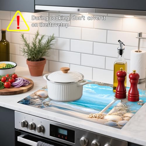 Image of Nuxovilar Stove Top Cover Cooktop Protector 20x28in Polyester Glass