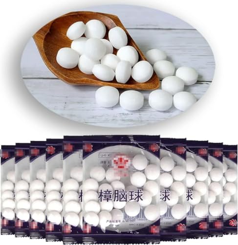 MSTRRG 500pcs Bola de Polillas Vintage, Bola Anti Insectos, Protección del Almacenamiento Doméstico en Armarios y Cajones, Cuidado Hortícola, Prevención de la Polilla
