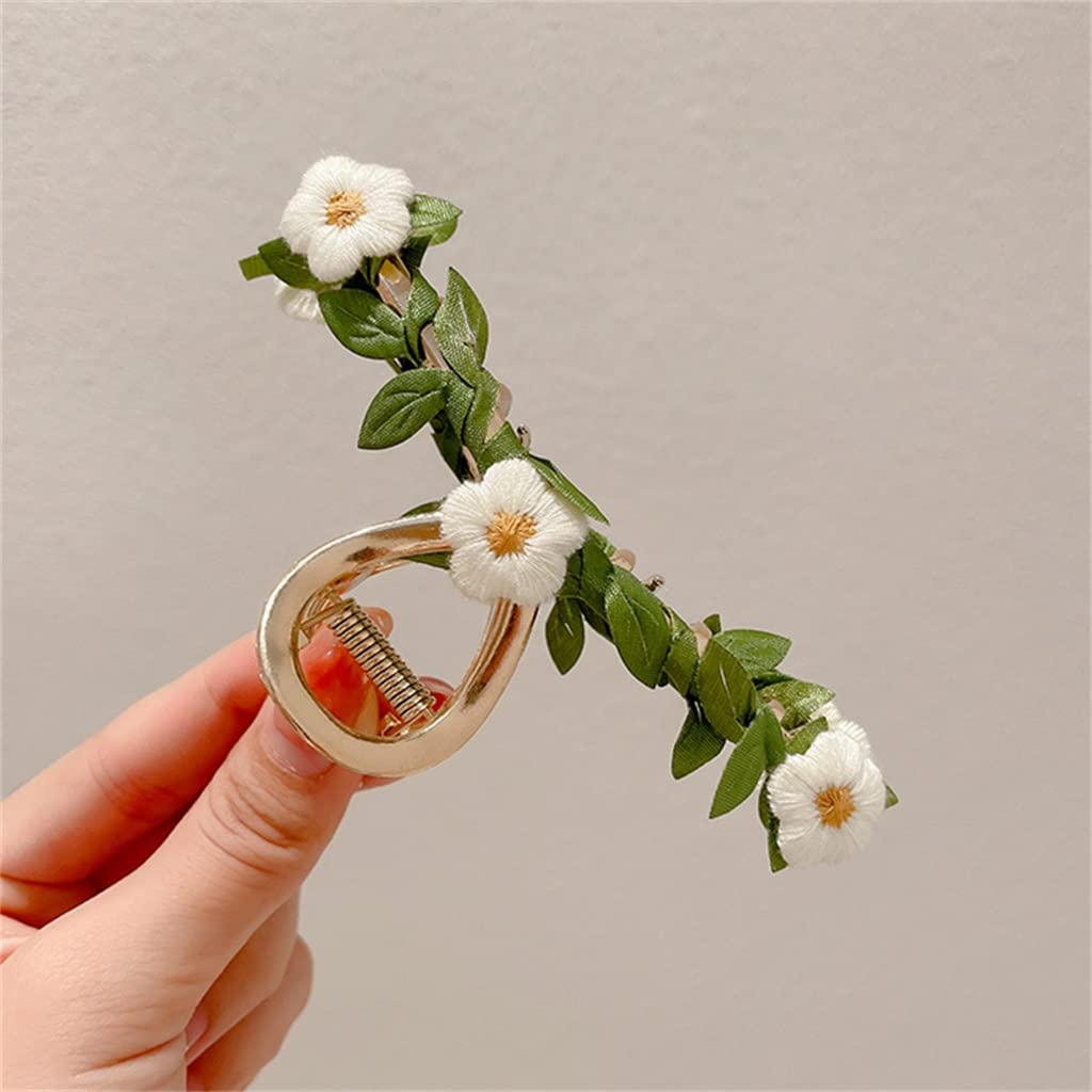 Super Immortal Flower Hair Clip Shark Back Spoon Hairpin Mori Style Elegant Hair Accessory for Women Daily Party Styling
