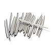 Alnicov Guitar Fretwire,22Pcs Nickel-plated Copper 2.2mm Fret Wire Set for Electric Acoustic Guitar 22 Frets Fingerboard,Sliver #1