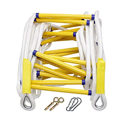 ZXCVBAS Rope Ladder,Safety Rope Ladder,Escape Ladders,Emergency Ladders,Emergency Escape Ladder,Portable Boat Ladder Rope for Swing Set And Tree House,5m/16.4ft