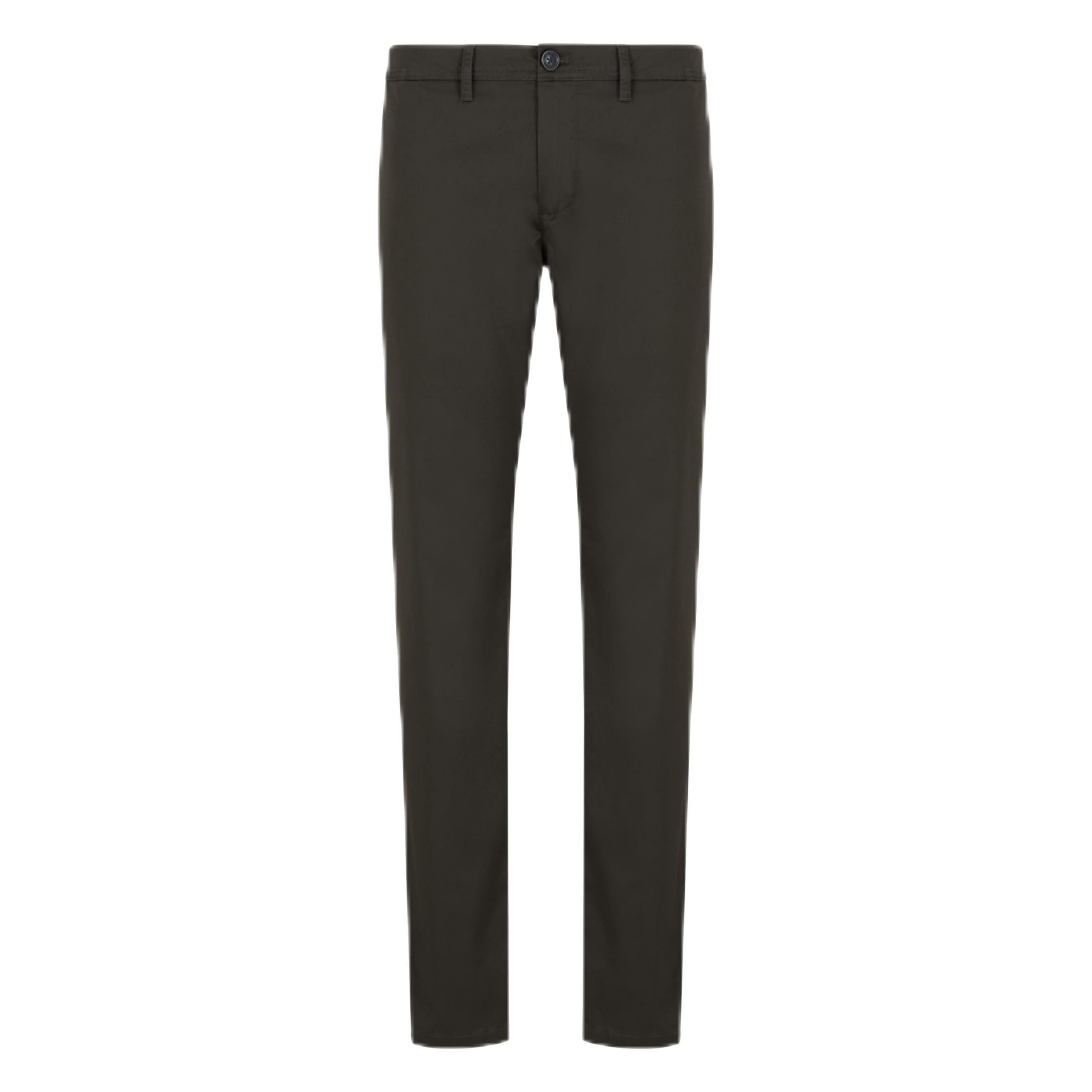 Armani Exchange Mens Slim Fit Stretch Cotton Poly Satin Trouser