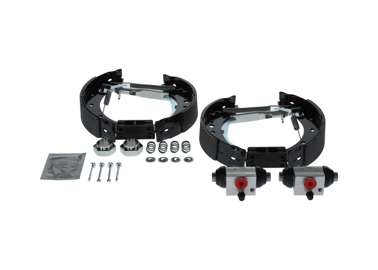 Bosch KS605 Kit Super Pro - Kit de frein à tambours arrière - 1 jeu complet prémonté, 2 cylindres de roue, 4 mâchoires de frein