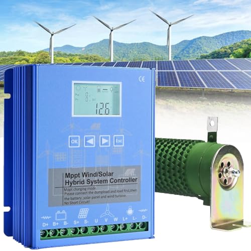 Hybrydowy regulator ładowania MPPT 20000 W MPPT, generator wiatrowy 10000 W i regulator paneli słonecznych z funkcją obciążenia zrzutowego do systemów 12 V 24 V 48 V