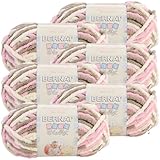 Bernat Baby Blanket Yarn-6/Pk-Little, 6/Pk, Little Petunias 6 Pack