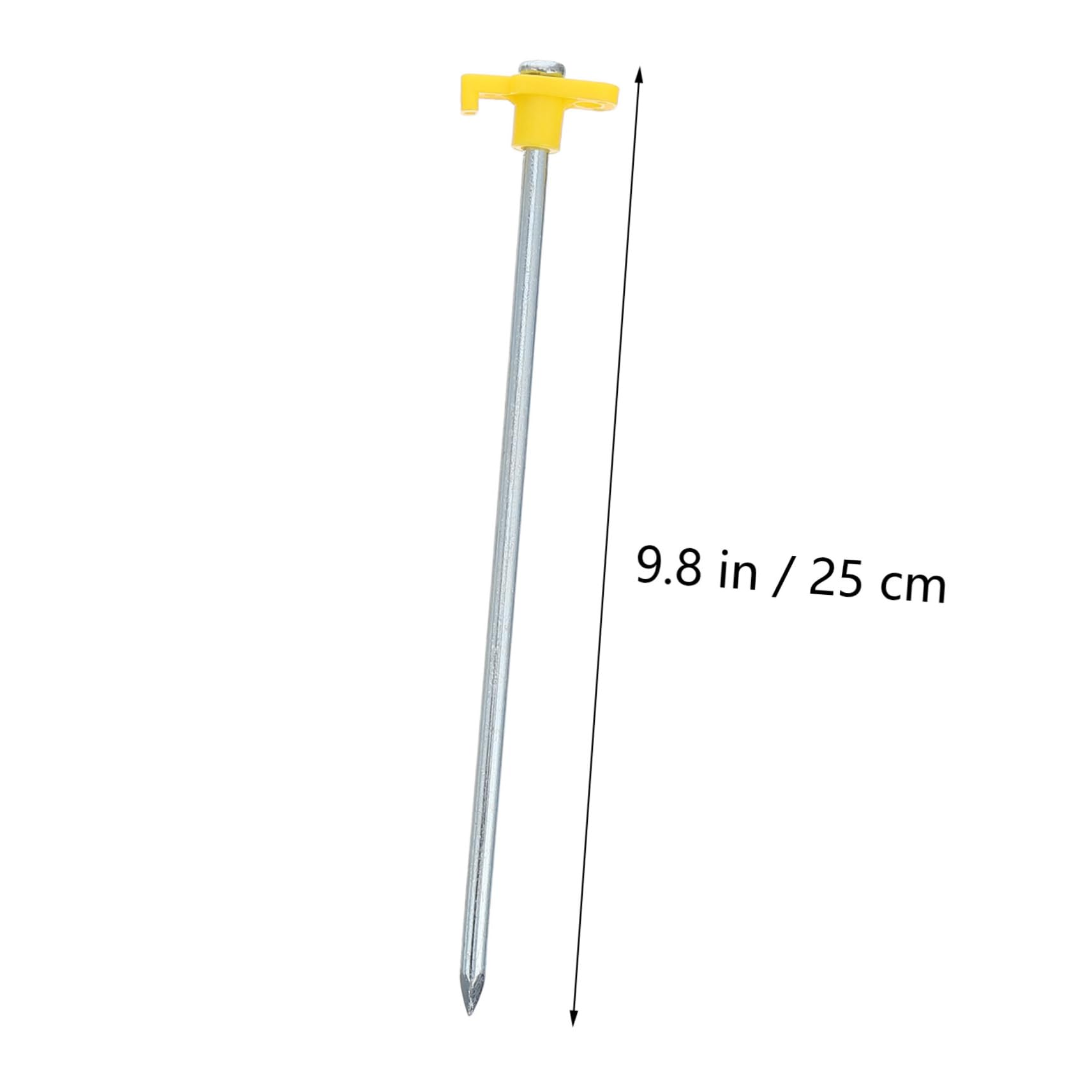 10Pièces Piquets de Tente Longs et Épais pour Camping Fixation Robuste et pour Tentes Plein Air