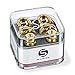 Schaller S Locks Guitar Strap Locks and Buttons (Pair) Gold