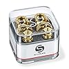 Schaller S Locks Guitar Strap Locks and Buttons (Pair) Gold